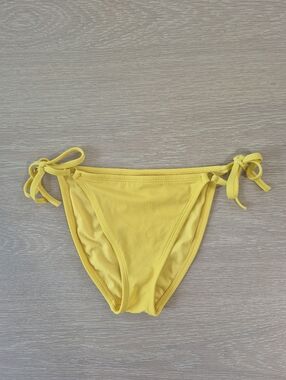 Yellow Tie-Side Bikini Bottoms